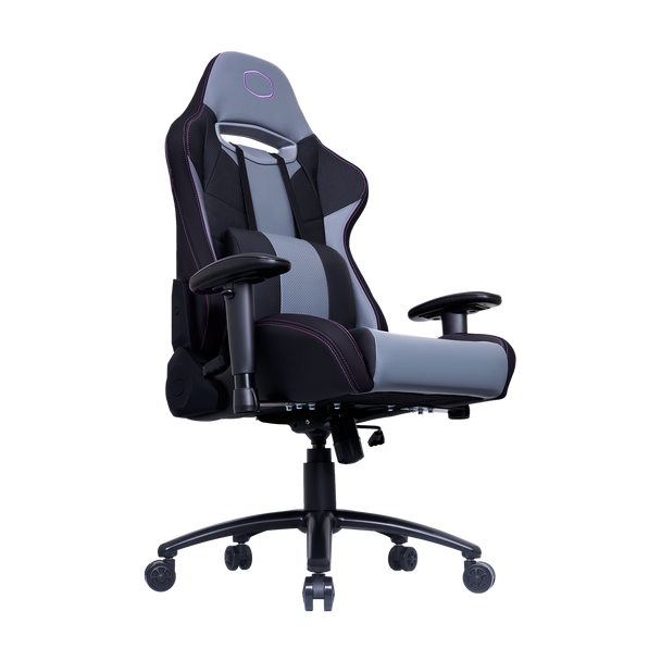 Cooler Master Gaming Chair R3; Black; Grey; Purple. Ergoo chair; lumbar and neckrest support. adjustable; Memory Foam