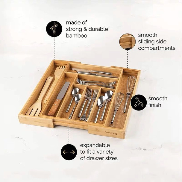 Expandable Bamboo Organizer