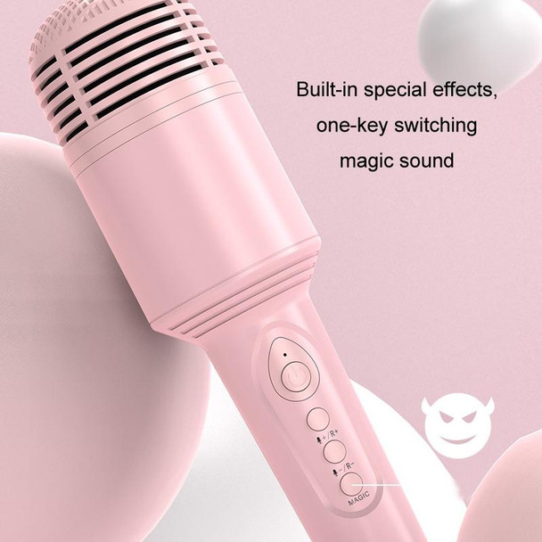 K10 Children Bluetooth Microphone Audio All-In-One Machine(Pink)