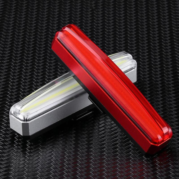 Bicycle Tail Light USB Rechargeable Waterproof Night Riding Warning Light(Red)