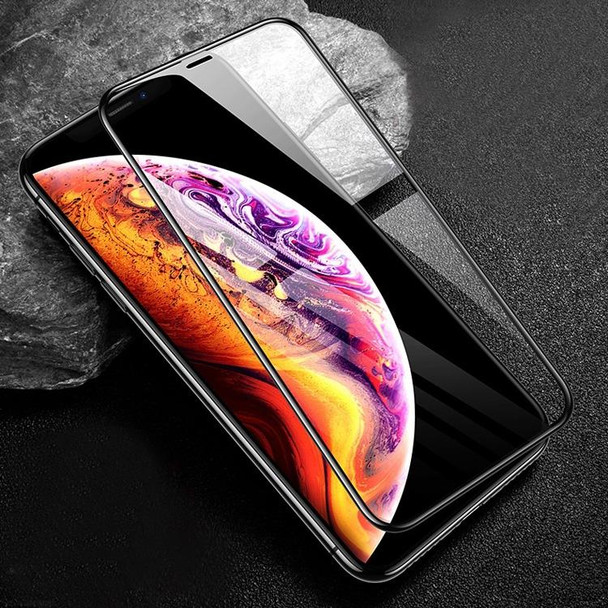 mocolo 0.33mm 9H 3D Round Edge Tempered Glass Film for iPhone 11 Pro Max / XS Max(Black)