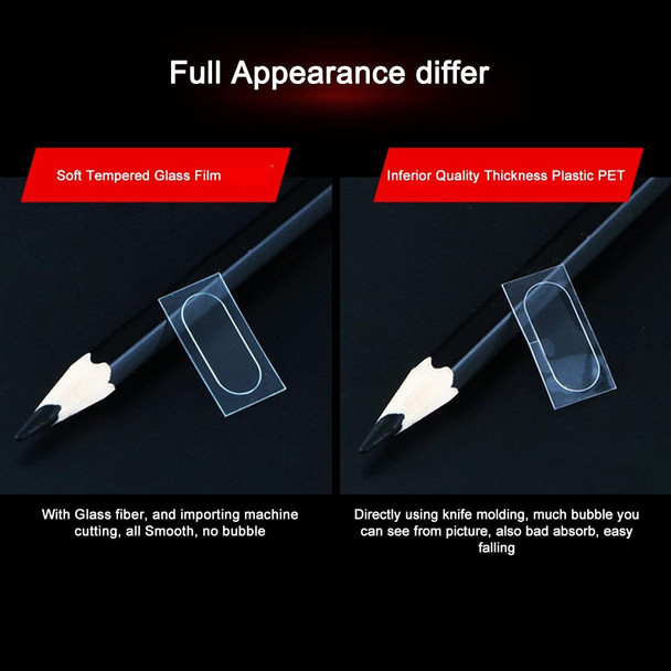 0.2mm 9H 2.5D  Q-shaped Hole Rear Camera Lens Tempered Glass Film for iPhone X & XS