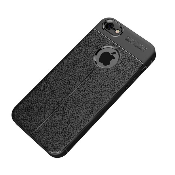 iPhone 5 & 5s & SE TPU Shockproof Protective Back Cover Case (Black)