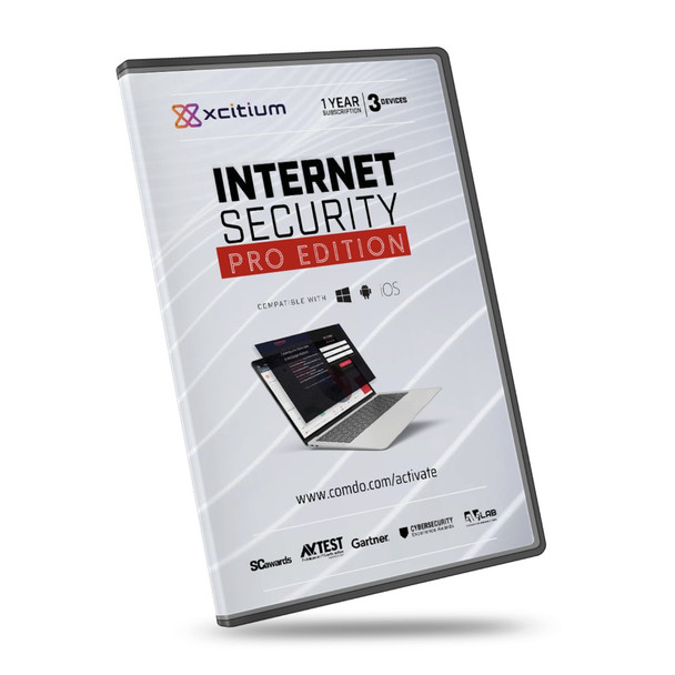 Comodo Internet Security Pro 1 User 3 Devices 12 Months Retails Box Version