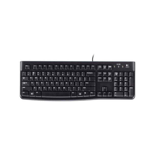 Logitech K120 Wired Keyboard, Black