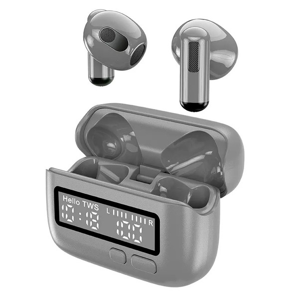 TWS Earphones With Clock Stopwatch