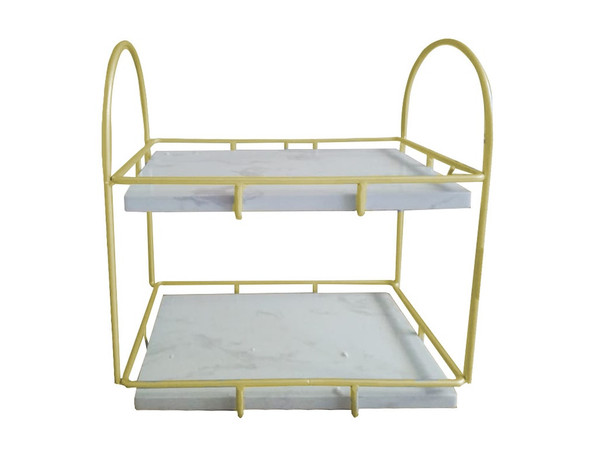 ANGELICA  BATHROOM SHELF- Gold