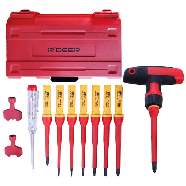 RDEER VDE-9912 12 In 1 Insulated Screwdriver Set Screwdriver Electrician Tools