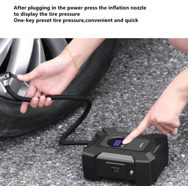 SUITU  ST-818  DC 12V Wired Car Air Pump Tire Inflator With LED Lighting Digital Display Model