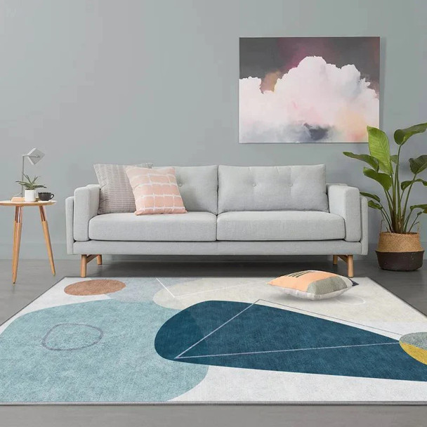 Bohlen Velvet Print Rug - Fine Living