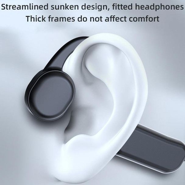 DG-X18 Bone Conduction Bluetooth Headphones Swimming IPX8 Waterproof Sports Headphones, Memory Capacity: 32G(English Black)