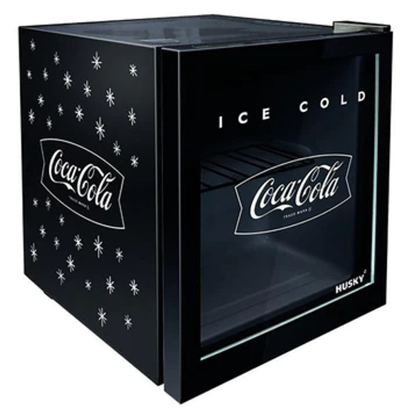 46L Coca-Cola Counter-Top Glass Door Beverage Cooler - Black