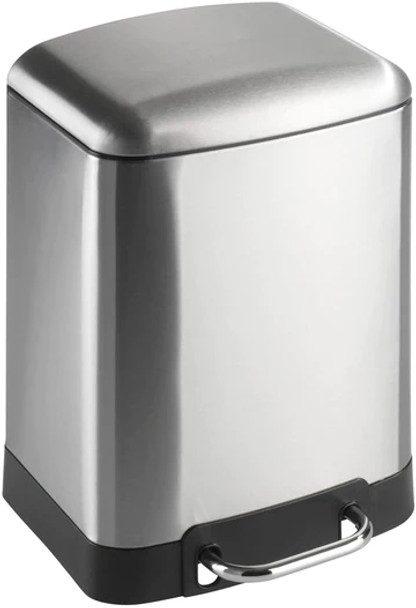 Wenko - 6L Pedal Bin - Studio - Stainless Steel - Easy Close