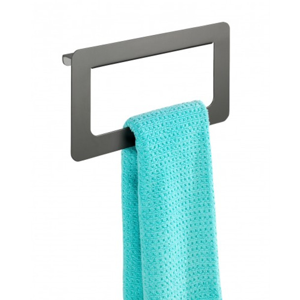 Wenko - Towel Holder Ring Uno - Montella Range - Rustproof Aluminium- ANTHRACITE