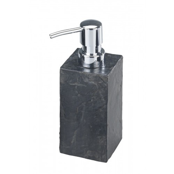 Wenko - Soap Dispenser - Slate Rock Range - Polyresin - Anthracite