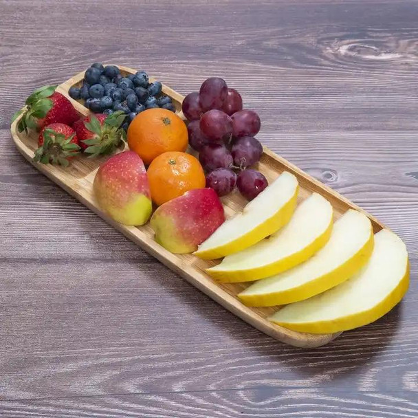 Wooden Bamboo Appetizer Platter