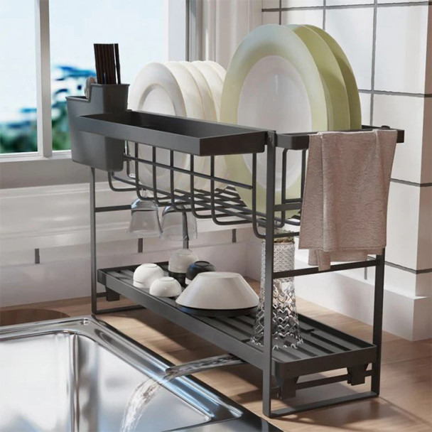 2 Tier Dish Sink Rack - Fine Living