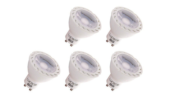 Luceco - Gu10, , 5W, 370Lm, Neutral White, 4000K, Non-Dim, LED Globe