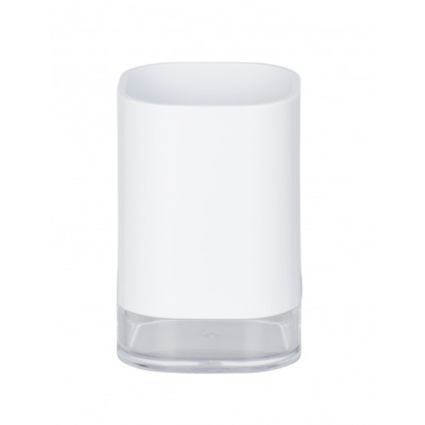 Wenko - Toothbrush Tumbler - Oria Range - White & Clear