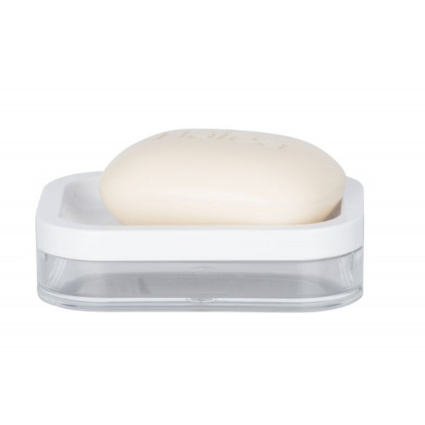 Wenko - Soap Dish - Oria Range - White & Clear