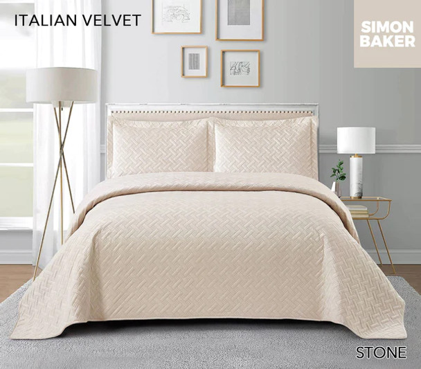 Simon Baker - Italian Velvet Bedspread Set