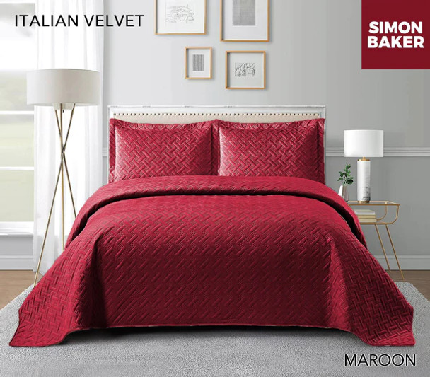 Simon Baker - Italian Velvet Bedspread Set