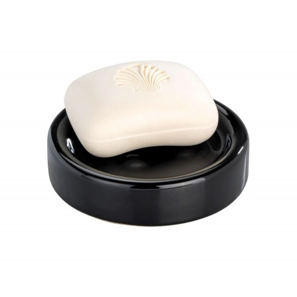 Wenko - Soap Dish - Polaris Range - Black - Ceramic