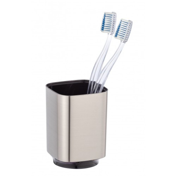 Wenko - Toothbrush Tumbler - Auron Range - Plastic - Silver