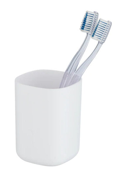 Wenko Toothbrush Tumbler - Davos - White Matte