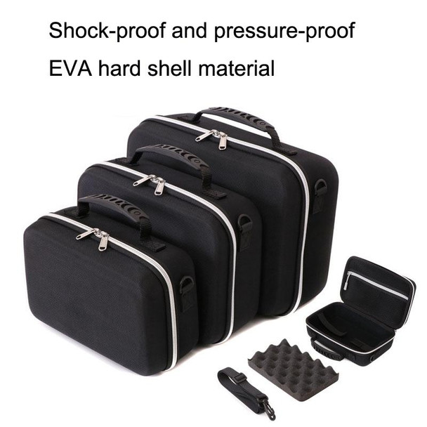 GH1365 Large Multifunction 3.5 Inch Mobile Hard Disk Bag Photo Printer Bag EVA Shots VR Drone Storage Bag