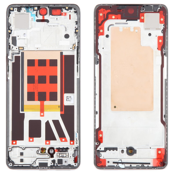 For OPPO Reno9 Pro Original Front Housing LCD Frame Bezel Plate (Gold)