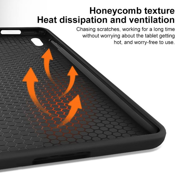 For Huawei Matepad 10.4 3-fold Soft Smart Leatherette Tablet Case(Black)