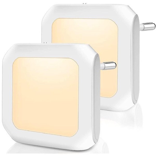 0.6W Stepless Dimming Induction Night Light Square Light Guide Plate Baby Night Light(UK Plug)