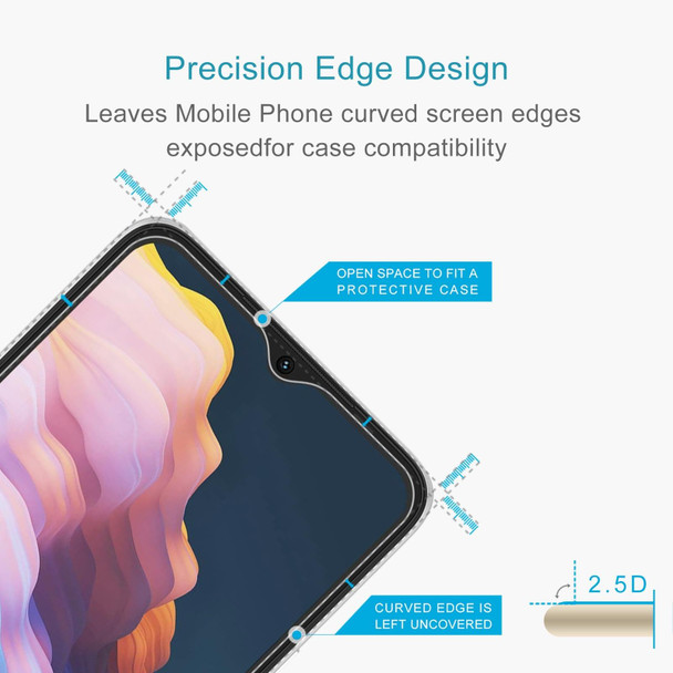 For UMIDIGI C1 50pcs 0.26mm 9H 2.5D Tempered Glass Film