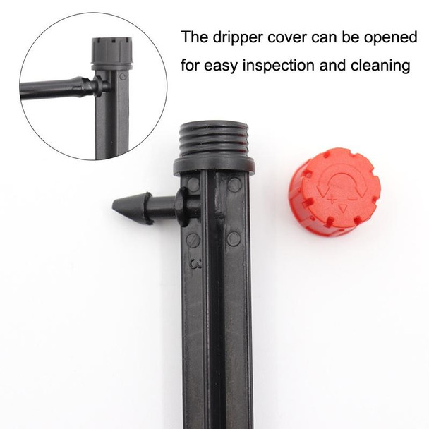 50pcs FH-118 13cm Adjustable 8 Holes Ground Plug Dripper Garden Irrigation System Watering Nozzle(Red Hat)