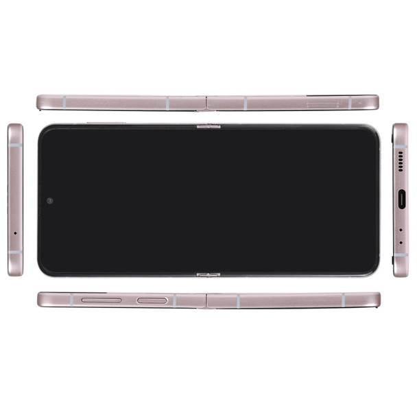 For Samsung Galaxy Z Flip4 Black Screen Non-Working Fake Dummy Display Model (Rose Gold)