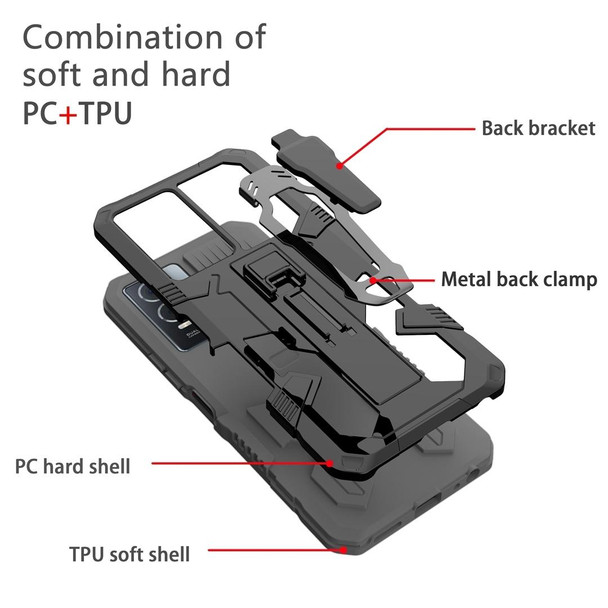 For Xiaomi Redmi Note 12 Pro 5G Global Armor Warrior Shockproof PC + TPU Phone Case(Grey)