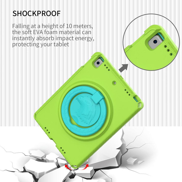 For iPad 5 / 7 / 6 / 8 / 9 EVA + PC Shockproof Tablet Case with Waterproof Frame(Grass Green)