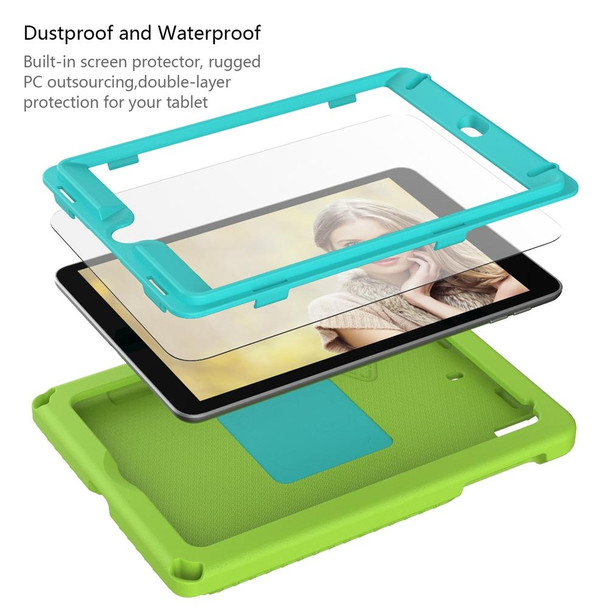 For iPad mini 1/2/3/4/5 EVA + PC Shockproof Tablet Case with Waterproof Frame(Grass Green)