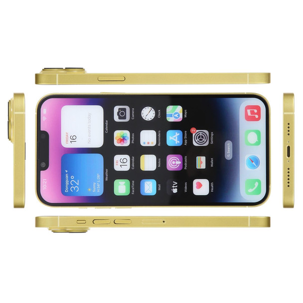 For iPhone 14 Plus Color Screen Non-Working Fake Dummy Display Model (Yellow)