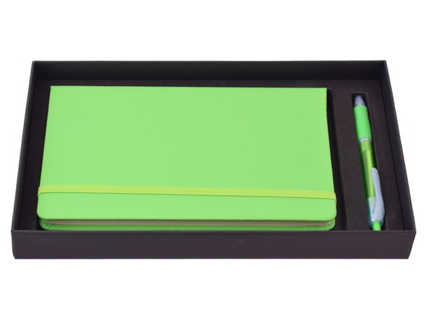 Flexi Notebook & Neo Pen Set  Lime Green
