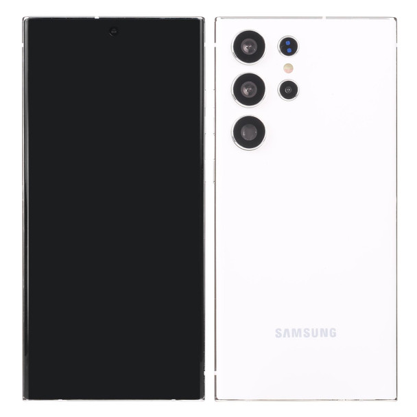 For Samsung Galaxy S23 Ultra 5G Black Screen Non-Working Fake Dummy Display Model(White)