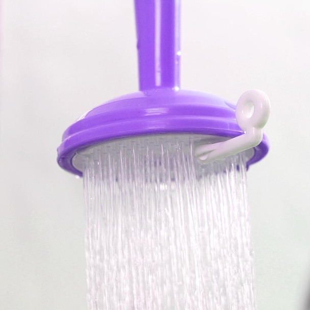 2 PCS Faucet Splash Water-saving Shower Bath Adjustable Valve Filter Water Saving Devices, Large Size: 6.5 x 15cm, Suitable for 17mm Diameter Round Faucets(Purple)