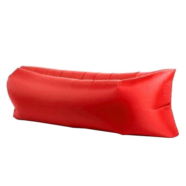 Inflatable Lounger Polyester Fabric Compression Air Bag Sofa for Beach / Travelling / Hospitality / Fishing, Size: 185cm x 75cm x 50cm, Normal Quality(Red)