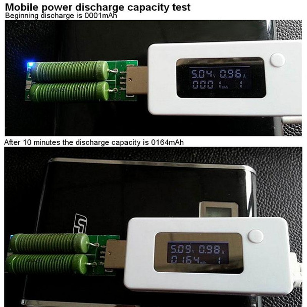 KCX-017 Mini Mobile Power Capacity Tester(White)