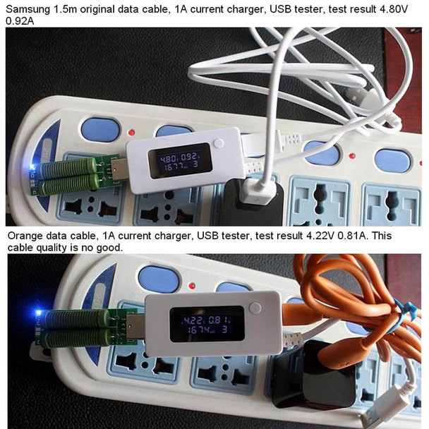 KCX-017 Mini Mobile Power Capacity Tester(White)