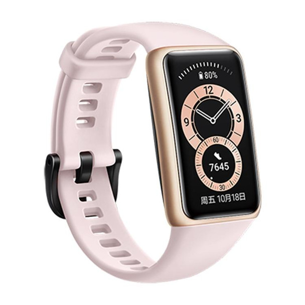 Original Huawei Band 6 1.47 inch AMOLED Color Screen Smart Wristband Bracelet, NFC Edition, Support Blood Oxygen Heart Rate Monitor / 2 Weeks Long Battery Life / Sleep Monitor / 96 Sports Modes(Pink)