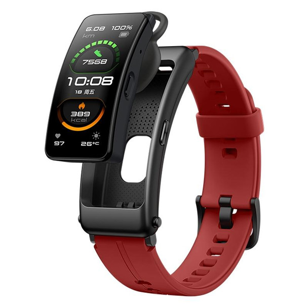 Original Huawei Band B6 FDS-B19 1.53 inch AMOLED Screen IP57 Waterproof Smart Bluetooth Earphone Wristband Bracelet, Sport Version, Support Heart Rate Monitor / Information Reminder / Sleep Monitor (Coral Red)