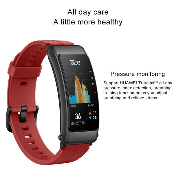Original Huawei Band B6 FDS-B19 1.53 inch AMOLED Screen IP57 Waterproof Smart Bluetooth Earphone Wristband Bracelet, Sport Version, Support Heart Rate Monitor / Information Reminder / Sleep Monitor (Coral Red)