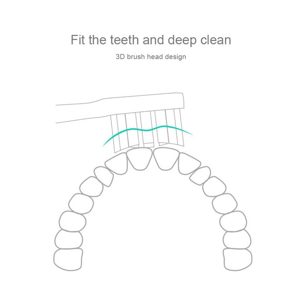 3 PCS Original Xiaomi Mijia Regular Replacement Brush Heads for Xiaomi Ultrasonic Electric Toothbrush (HC6109)